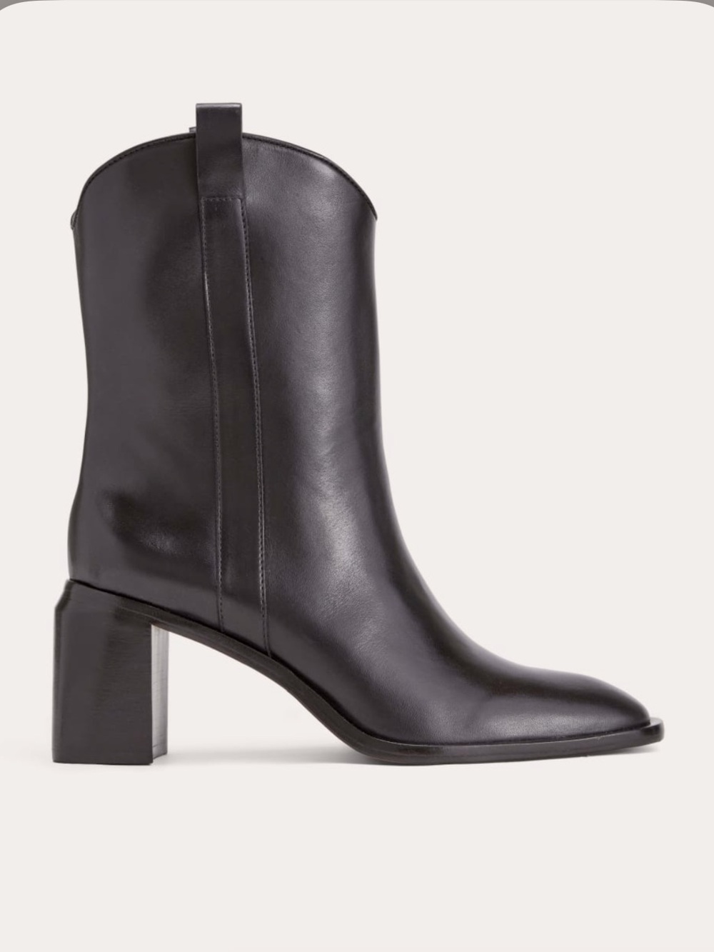 Everlane Black Outlaw Mid Shaft Boot Size 10